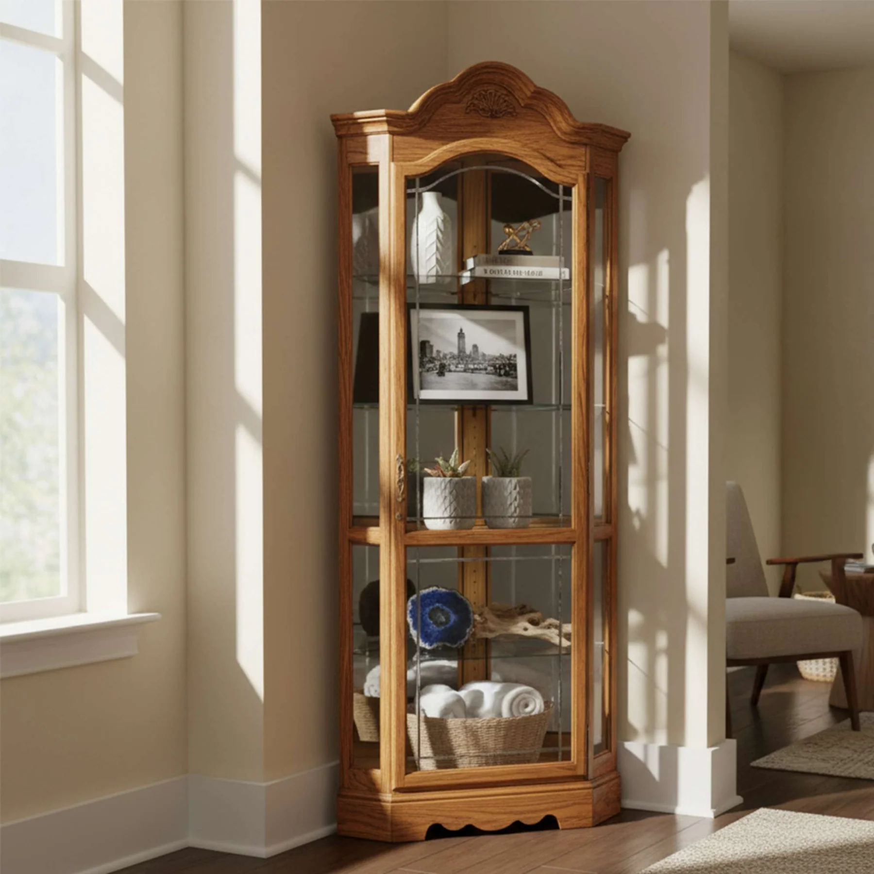 Howard Miller Clock Company Wilshire Curio 680207