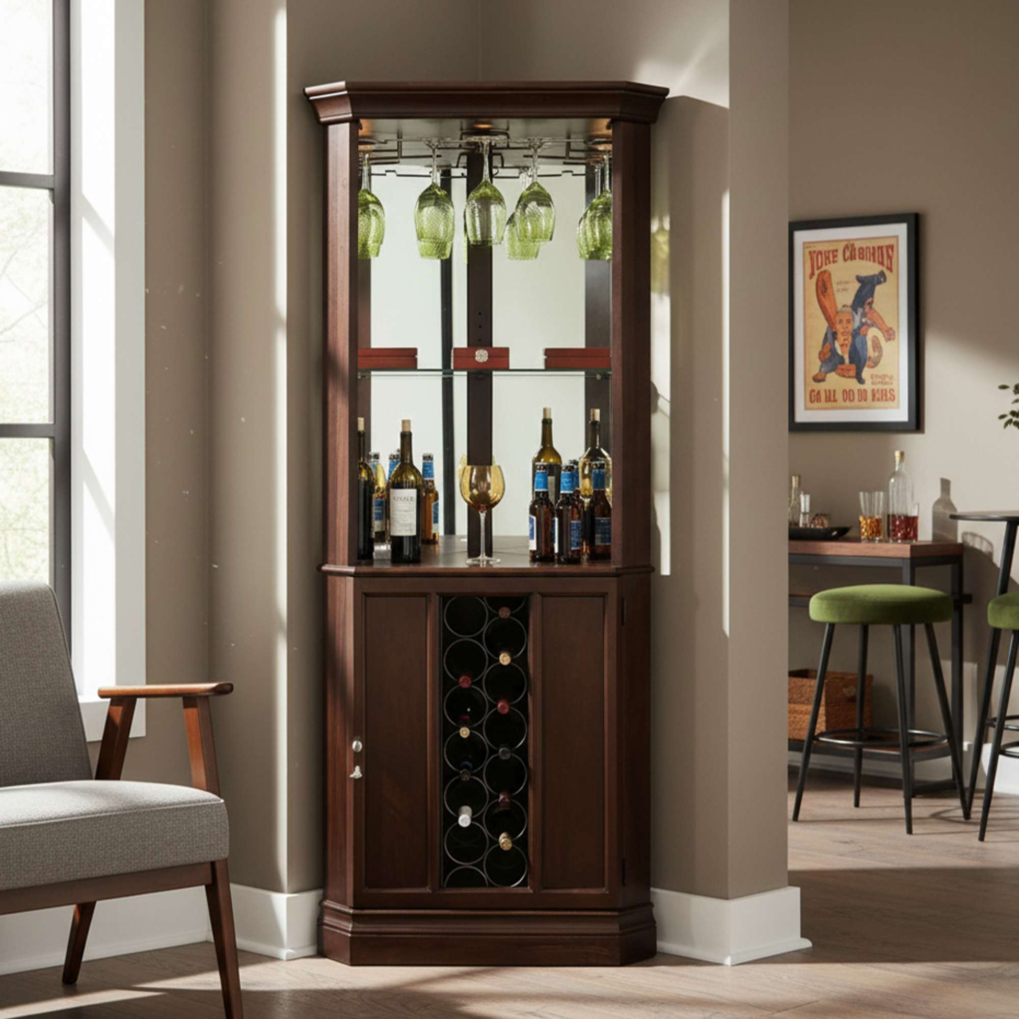 Howard Miller Clock Company Piedmont III Wine Cabinet 690007