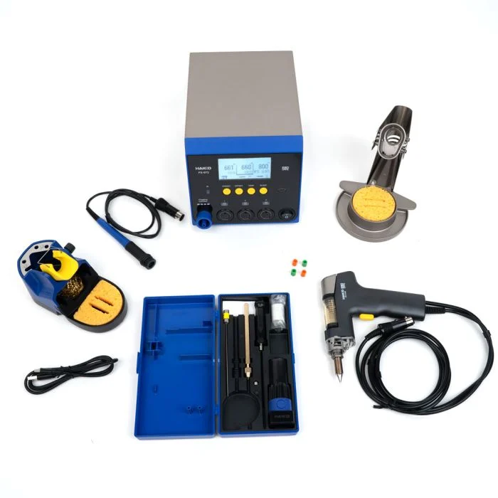 Hakko FX-973 3-Port Rework Station w/ Gun Style Handpiece