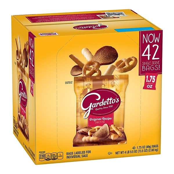 Gardetto's Original Original Snack Mix, 1.75 oz., 42 Bags/Pack (GEM49448) | Quill.com
