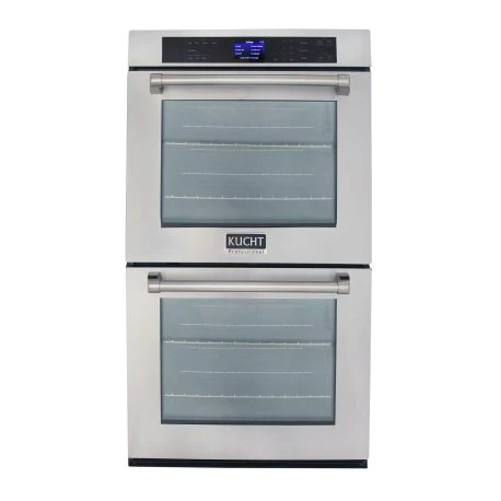 Kucht 30-Inch 10 cu. ft. Double Electric Wall Oven with True Convection and Self-Cleaning in Stainless Steel - KWO620