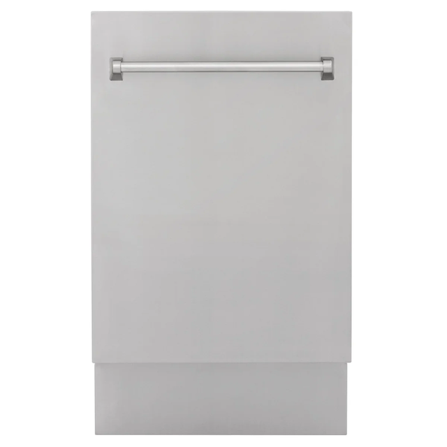 Zline 18 Compact Top Control Dishwasher In Custom Panel Ready With Stainless Steel Tub Dwv 18