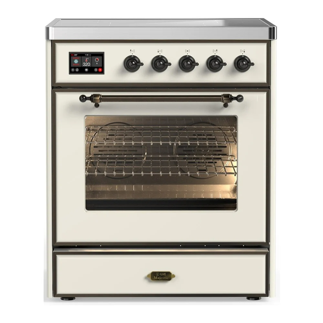ILVE Majestic III 30″ Induction Range – 4 Elements, Triple Glass Door (UMIB30NR3)